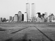 'Essex/Greene St, Jersey City, NJ 07302, 1992' - photo: Gretchen So, World Trade Center, Twin Towers, photography exhibition at Photospace Gallery Wellington New Zealand September 11th 2014