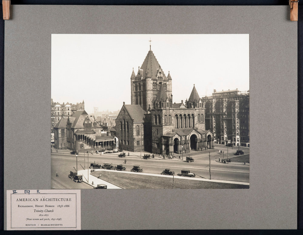 Vintage Alinari photograph - Trinity Church, Boston Massachussets, Photospace Gallery 37 Courtenay Place Wellington New Zealand, large set of vintage Alinari photograph boxed available for sale