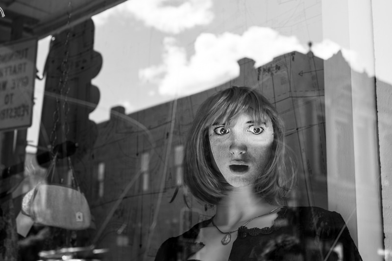 Mary Hutchinson - [Cuba St] October 6th, 2016. Archival pigment print from her series 'Cuba People Two', street photography, decisive moment, Photospace Gallery Wellington New Zealand, black and white photography in New Zealand