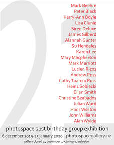 Photospace 21st birthday group exhibition poster, photospace gallery wellington new zealand, photography gallery 21 years old