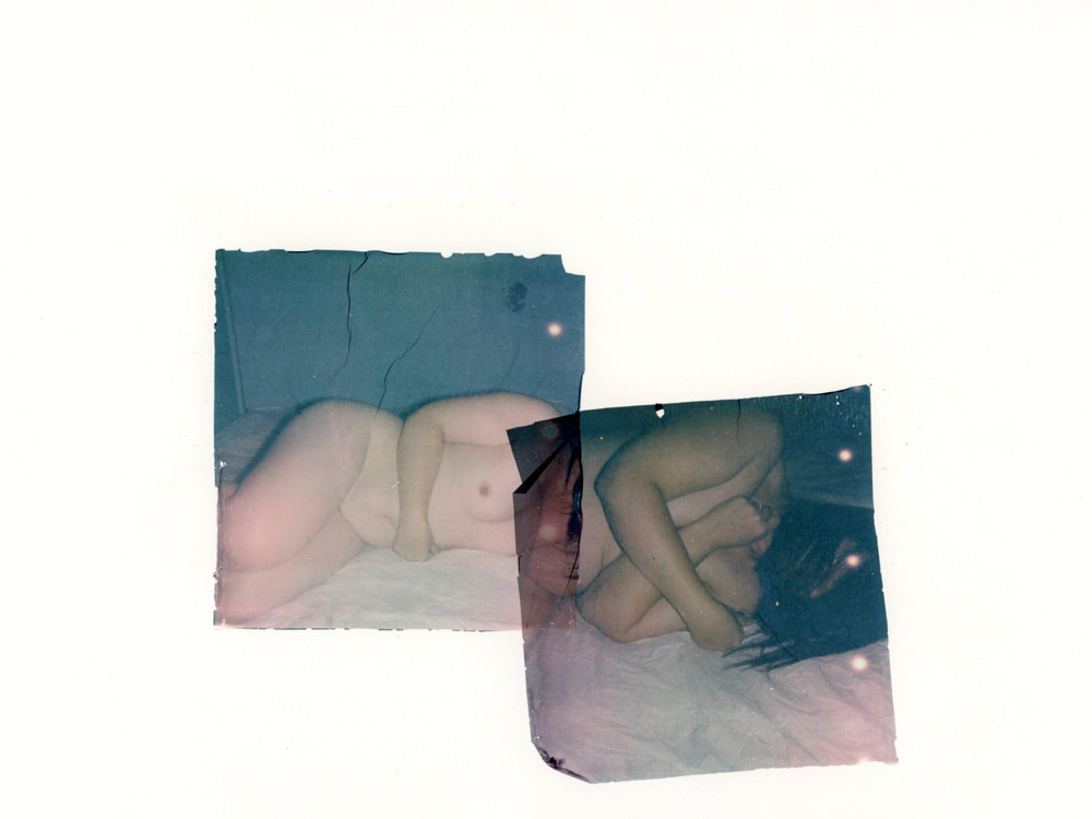 Tracey Kearns - untitled Polaroid lift image from 'Piecemeal' series, Photspace Gallery contemporary new Zealand fine art photography, specialist photographic art gallery 37 Courtenay Place Wellington Aotearoa NZ, alternative photographic processes, analog photography