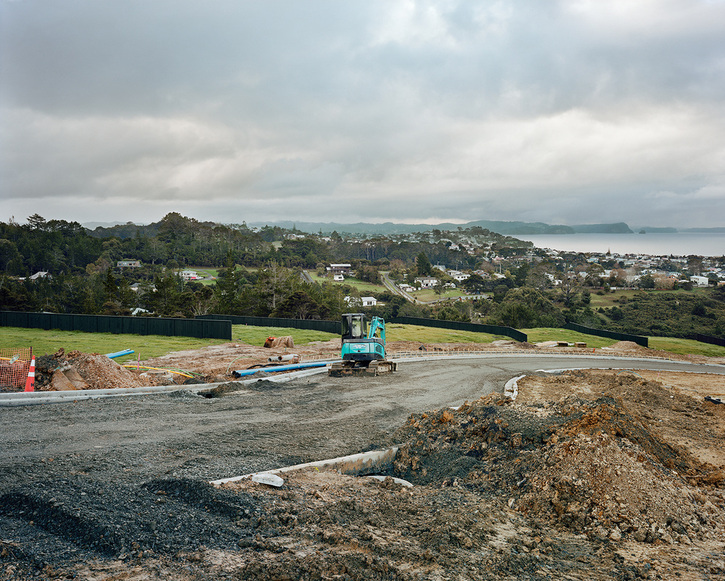 Rain Over a Development on the Whangaparaoa Peninsula. Photo: Chris Corson-Scott, Photospace Gallery Wellington New Zealand 2015