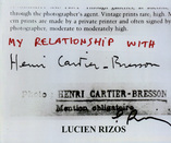 Lucien Rizos - My relationship with Henri Cartier-Bresson, New  Zealand fine art photography