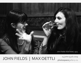 John Fields | Max Oettli exhibition poster, photospace Gallery contemporary New Zealand photography, Galerie Langman