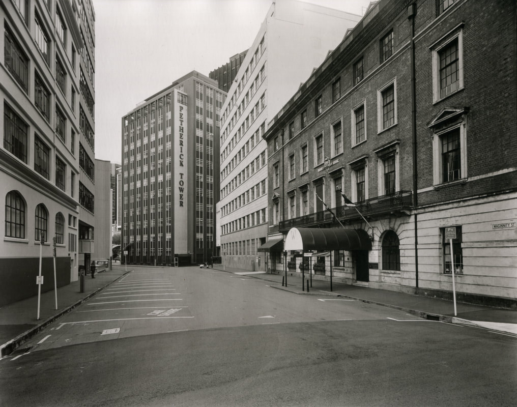 Andrew Ross - 'Very quiet downtown, Maginnity St, 28/4/20',what I've done in the lockdown, silver gelatin large format photography, photography during the covid-19 lockdown in New Zealnd, Photospace Gallery contemporary New Zealand photography wellington nz, a month of sundays online exhibition, Levin Horowhenua during Covid-19 lockdown Alert Level 4
