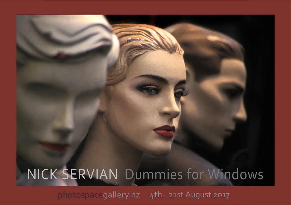 Exhibition poster 'Dummies for Windows', Nick Servian, Photospace Gallery fine art photography Wellington New Zealand