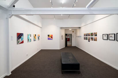 Photospace Gallery, Wellington, Interior view of main gallery room, New Zealand contemporary photography exhibition space, photographic galleryt in Wellington New Zealand, NZ contemporary fine art photography gallery