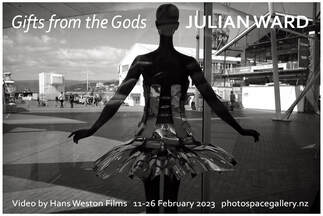Julian Ward - 'Gifts from the Gods' video documentary by Hans Weston preview screening and exhibition - 11 Feb to 26 Feb 2023, Hans Weston films short documentary film on new Zealand photographer Julian Ward, Photospace Gallery contemporary New Zealand photography in Wellington Aotearoa NZ