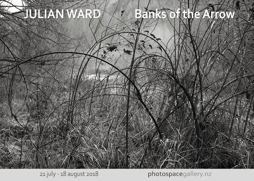 Photo: Julian Ward, from Banks of the Arrow series, Photospace Gallery contemporary New Zealand Photography, Wellington new Zealand, NZ black and white landscape photography, arrow river Arrowtown