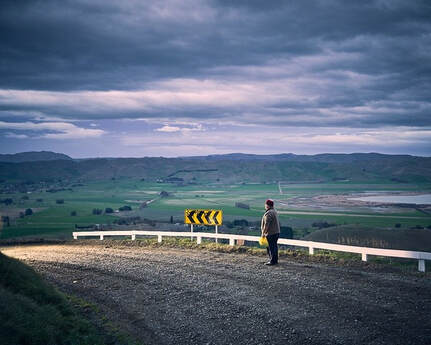 Jack Warren - 'The Hitchhiker, 2021' - framed pigment print, 104x87cm, Tell me without speaking, photospace gallery contemporary New Zealand photography gallery in Wellington