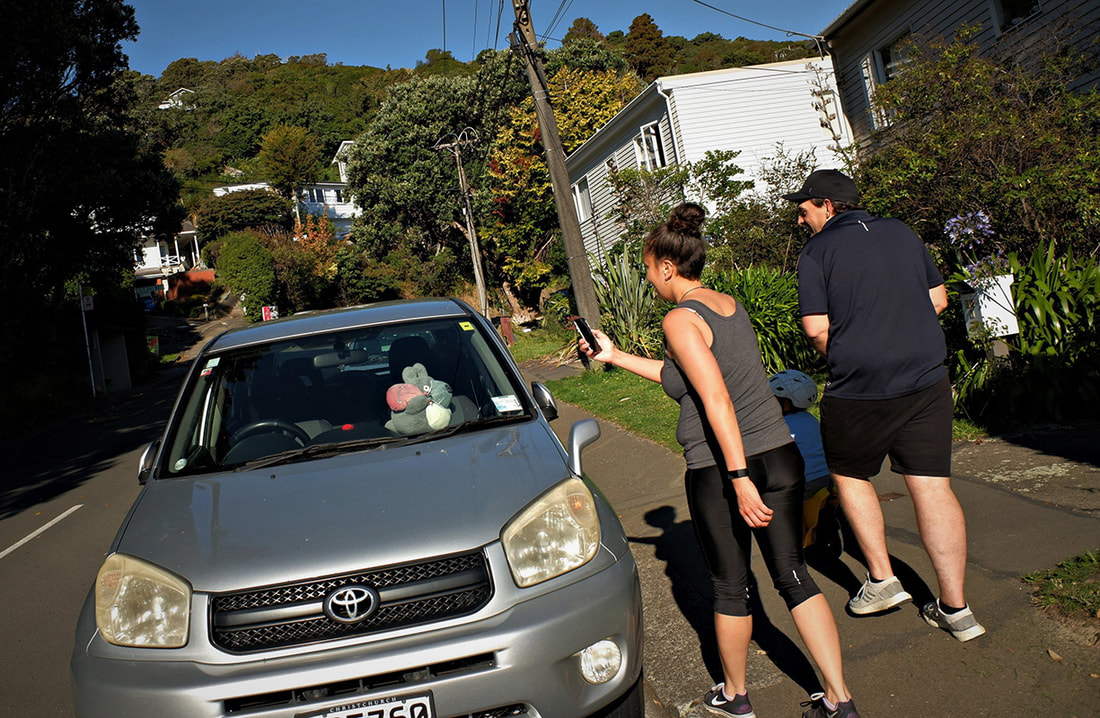 Reg Feuz, Mairangi Road, Wadestown, Wellington, New Zealand 4 April 2020, photography during the covid-19 lockdown in New Zealnd, Photospace Gallery contemporary New Zealand photography wellington nz, a month of sundays online exhibition, covid-19 street photography