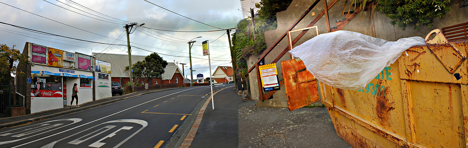 Reg Feuz - Wadestown Road, Wellington, New Zealand, 4 April 2020, photography during the covid-19 lockdown in New Zealnd, Photospace Gallery contemporary New Zealand photography wellington nz, a month of sundays online exhibition