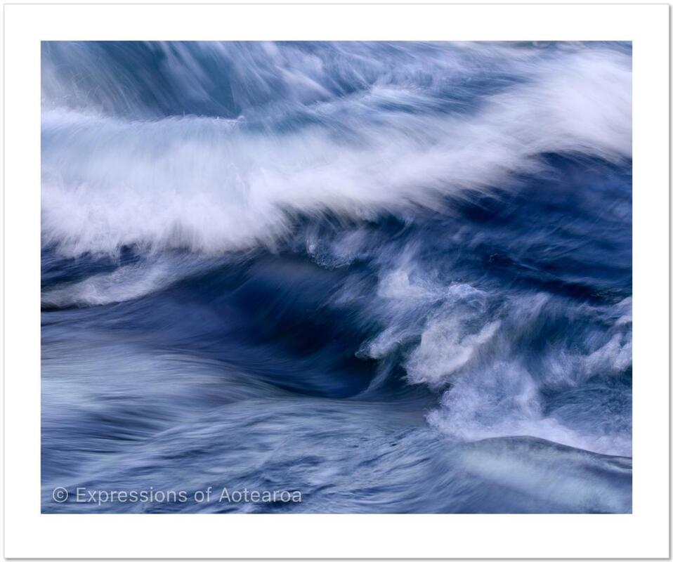Richard Young - 'Wave Study no.1', Expressions of Aotearoa - New Zealand landscape photography exhibition, Photospace Gallery 37 Courtenay Place Wellington Aotearoa NZ April 2021
