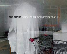 Steve Braunias and Peter Black, book cover of The Shops, Photospace Gallery books